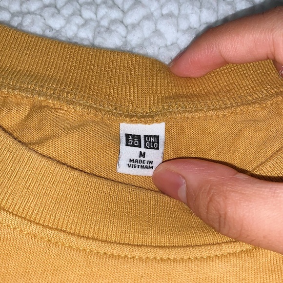 Uniqlo Yellow T Shirt Top - Picture 2 of 3